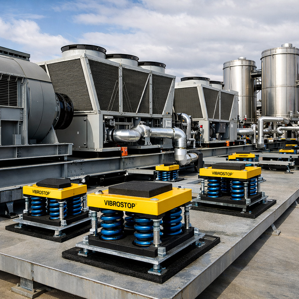 Industrial HVAC Plant with Vibrostop Mounts-1