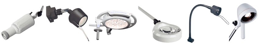 A grouping of Medical and Task lights