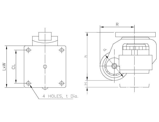 leveling-caster-platform-drawing